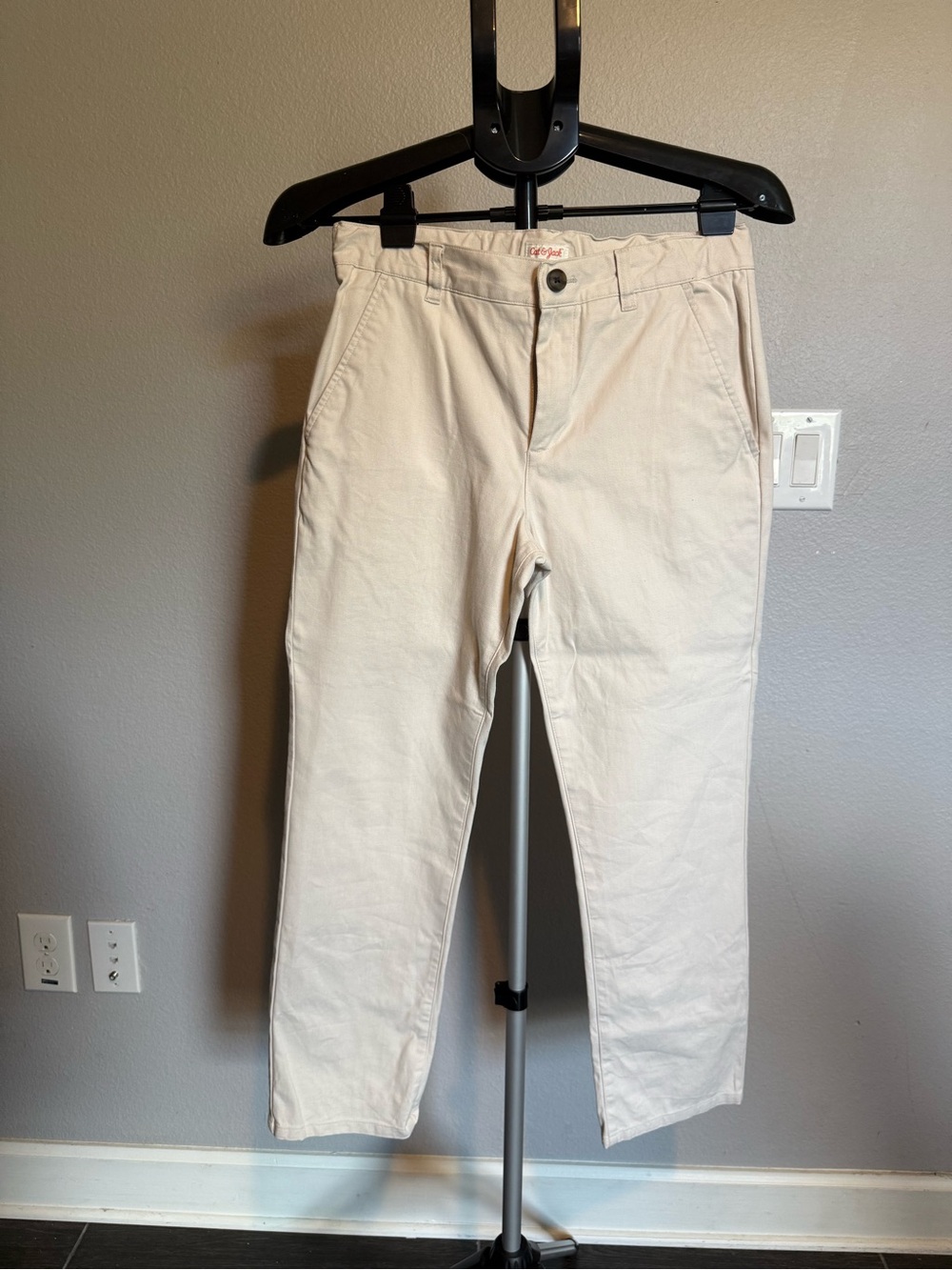 Cream Casual Chino Pants